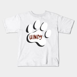 University of Indianapolis Greyhounds Paw Print Kids T-Shirt